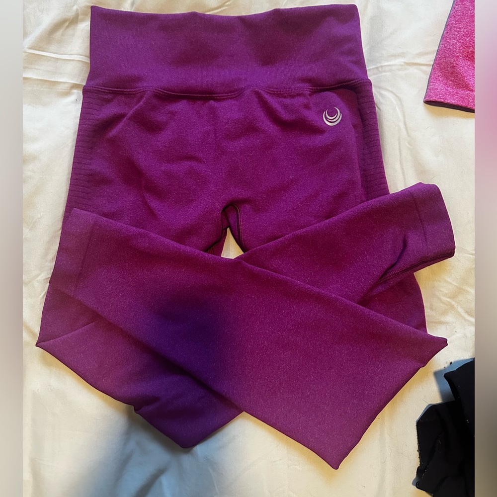 Lazuli label v seam leggings